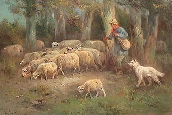 unknow artist Sheep 108 oil painting picture